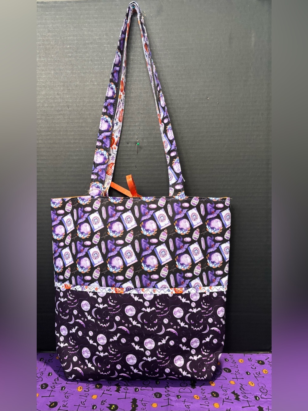 Hallelujah Mystic Moon & Crystal Witches Brew Handmade Tote Bag